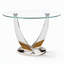 Table de salle à manger ronde 47,2 "en verre pour 4 à 6 personnes, table en verre transparent, table à manger ronde moderne pour cuisine, salle à manger, appartement-552594782-552594776