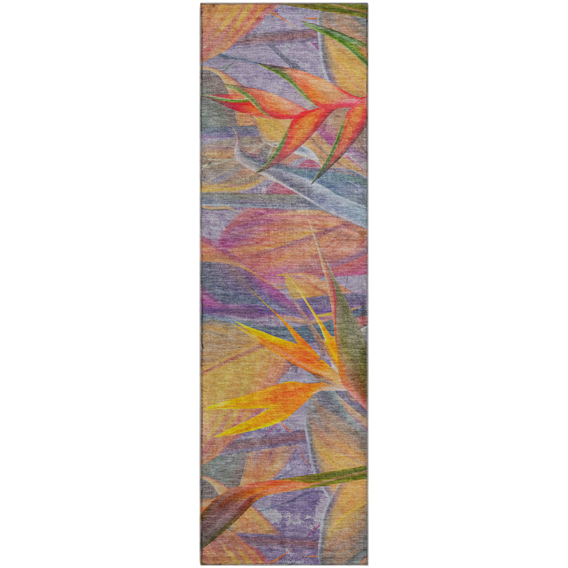 Premium Machine Washable Cerrito AMF209 Multi Rug, Runner 2'3" x 7'6"
