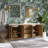 Cara 72" Rattan and Oak Bathroom Vanity
