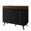 Meuble-lavabo autoportant 36 po avec comptoir en faux marbre, lavabo en céramique, 5 tiroirs et pieds en acier inoxydable-130901932