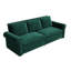 Canapé Chesterfield, très grand canapé-lit, canapé-lit convertible en velours 3 en 1 avec garniture cloutée et accoudoirs roulés, canapé-lit multifonctionnel pour le salon, la chambre à coucher-1898789734