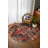 Jateen Collection Digital Print Cotton-Polyester Blend Red Black Rug-1782569152