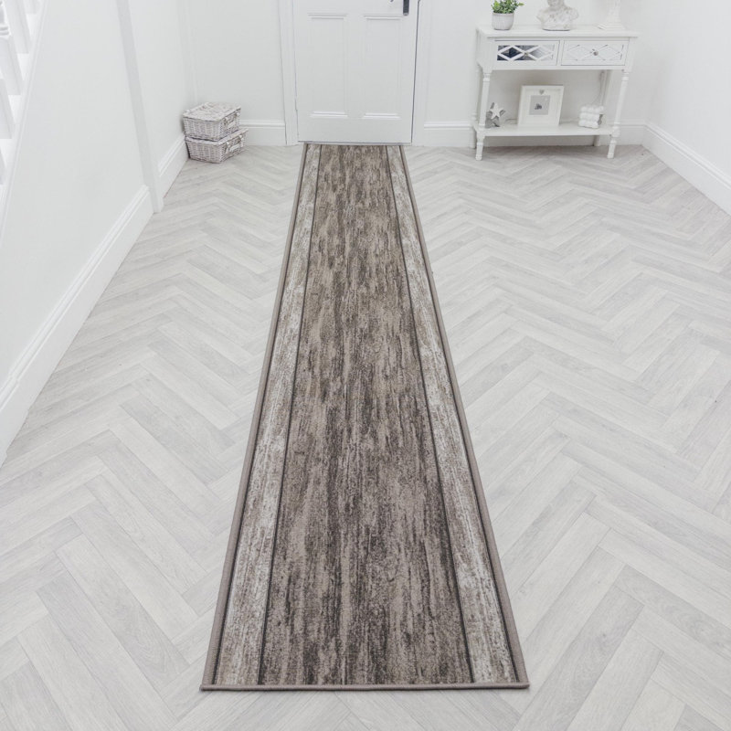 Runner Abstract Looped / Hooked Area Rug, Runner 66 x 360 cm
