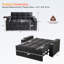 Canapé-lit rembourré multifonctionnel de 65 po avec bureau intégré et station de charge - canapé-lit en chenille moderne pour le salon et le travail à domicile-991294491