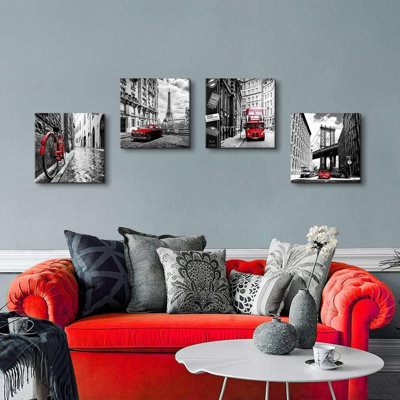 4 Piece Wrapped Canvas Print