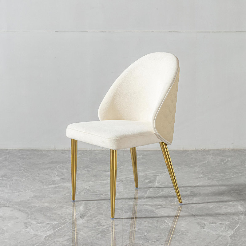 Chaise de salle à manger en acier inoxydable