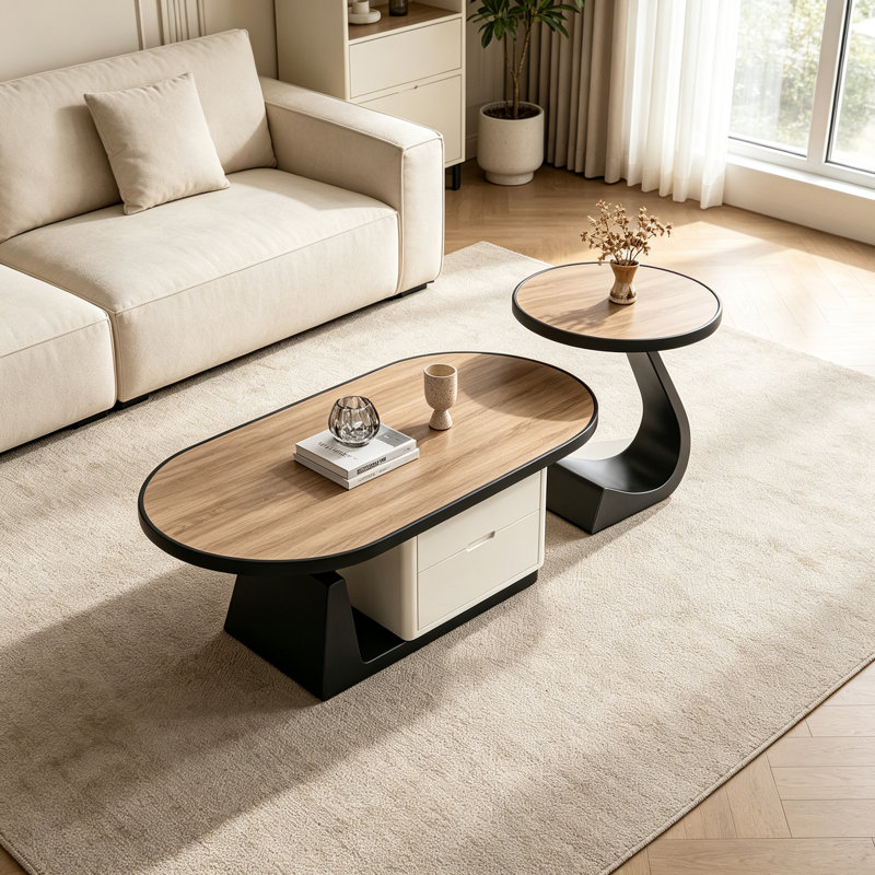 Frailey, 15.74" H x 39.37" W x 19.68" D, Brun et noir