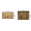 Stoneham 45cm W Solid Wood Bedside Table