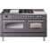 ILVE Nostalgie II 60 Dual Fuel Range, 5 Burners, Griddle, Frenchtop