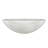 DuDuLin 17" White Stone Round Vessel Sink with Polished Finis