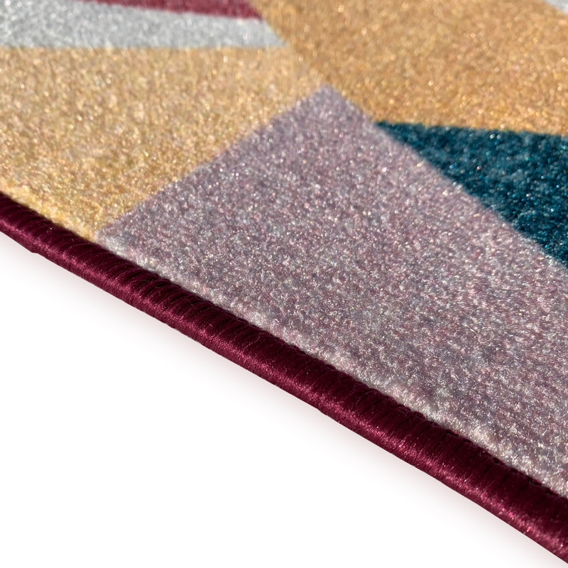 Brosen Performance Geometric Indoor Rug, Runner 2'7" x 38'