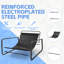 2-seater Steel Outdoor Recliner W/ Reversible Cushion - Garden, Patio & Balcony Lounge Chair-338043802
