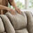 87.5''Wide Breathable Leather Square Arms Power Reclining Sofa With Reading Lights And Drop Down Table-846365355