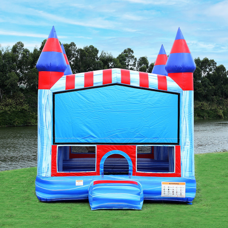 JumpOrange Glacier 13 ft x 13 ft Inflatable Bounce House (with Blower)
