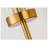 Ilgar Golden Wall Lamp with Transparent Glass Lampshade