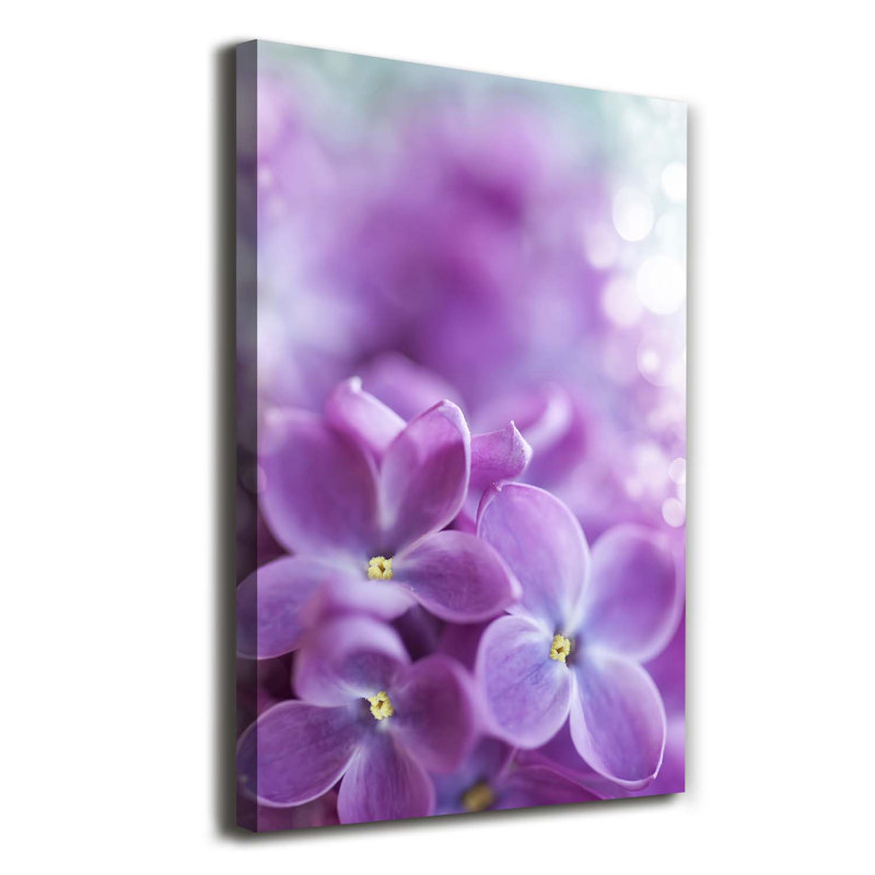 Lilac Flowers - Wrapped Canvas Print