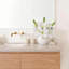Ensemble de 2 fleurs de lis artificielles blanches - lis en soie réaliste, fleur décorative, arrangement floral, décoration de maison et de mariage, centre de table floral