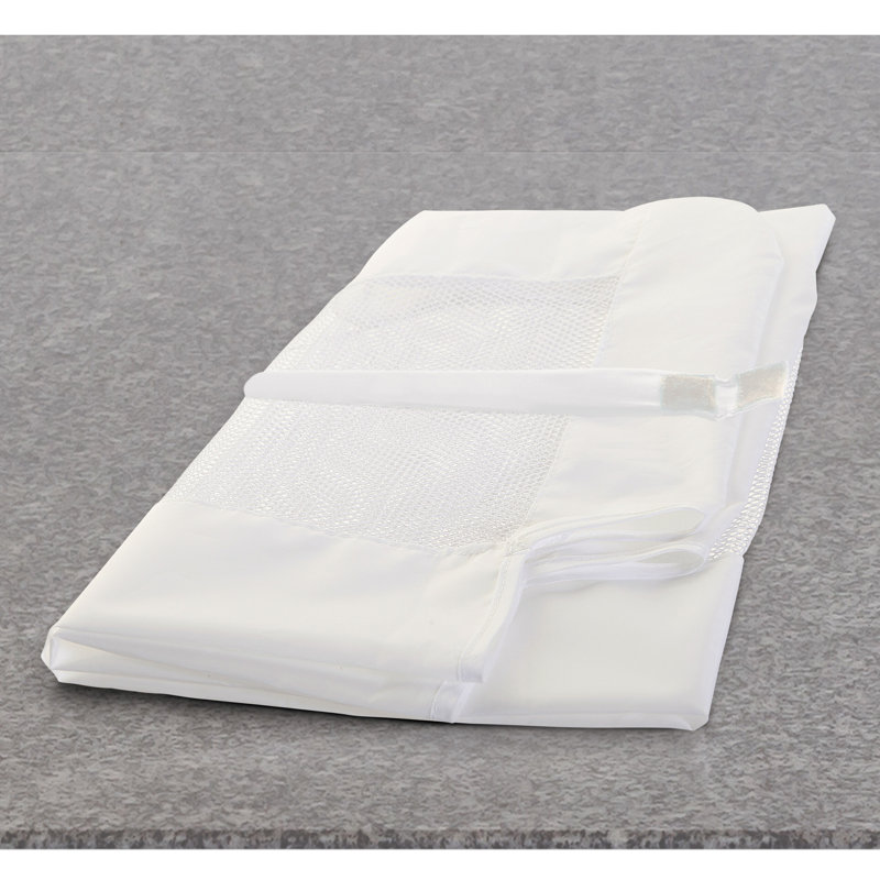 White Foldable Safety Bed Rail Guard for Toddlers