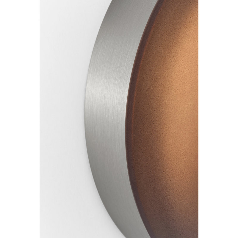 Applique murale moderne Scott Living Tatum 5 po à DEL 2700K en nickel brossé, Fumée, Nickel brossé, 2700