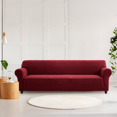 Stretch Sofa Cover with Elastic Fit – Washable Jacquard Couch Protector, Furniture Slipcover for 1–4 Seater Sofas