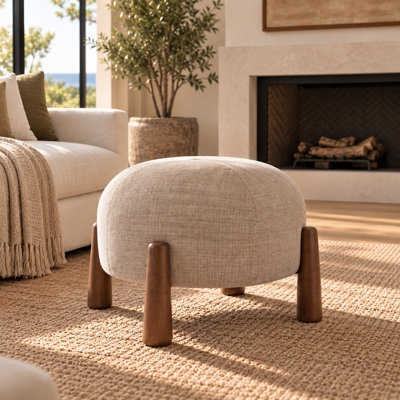 Mayfair Large Stackable Ottoman - Taupe