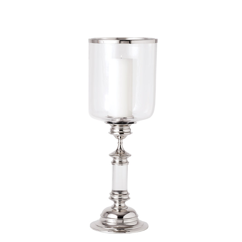 Estate Hurricane, 31" H x 11.25" W x 11.25" D , Antique Brass