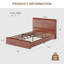 Base de lit plateforme tapissier, tête de lit et lattes en bois, aucun sommier requis-358729393-358729359