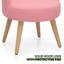 Tabouret de coiffeuse en bois massif avec dossier Franke pour le salon, la chambre à coucher-28798265