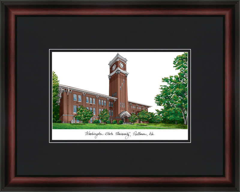 NCAA Washington State Cougars Academic Lithograph Picture Frame