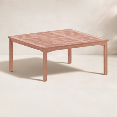 Alyisa 59" Eucalyptus Patio Dining Table