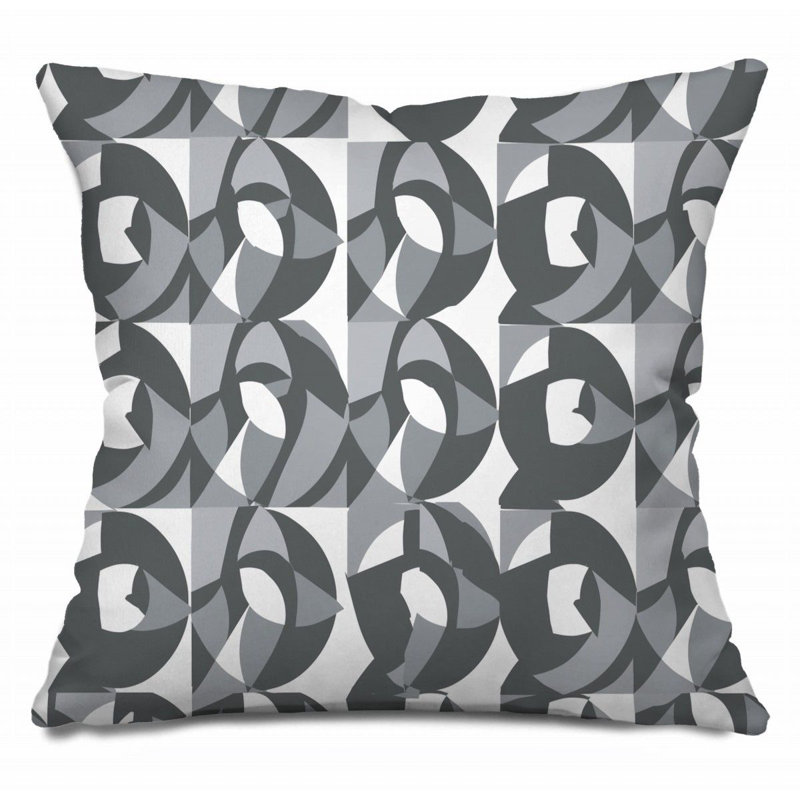  Coussin géométrique réversible, H 16 po x l 16 po