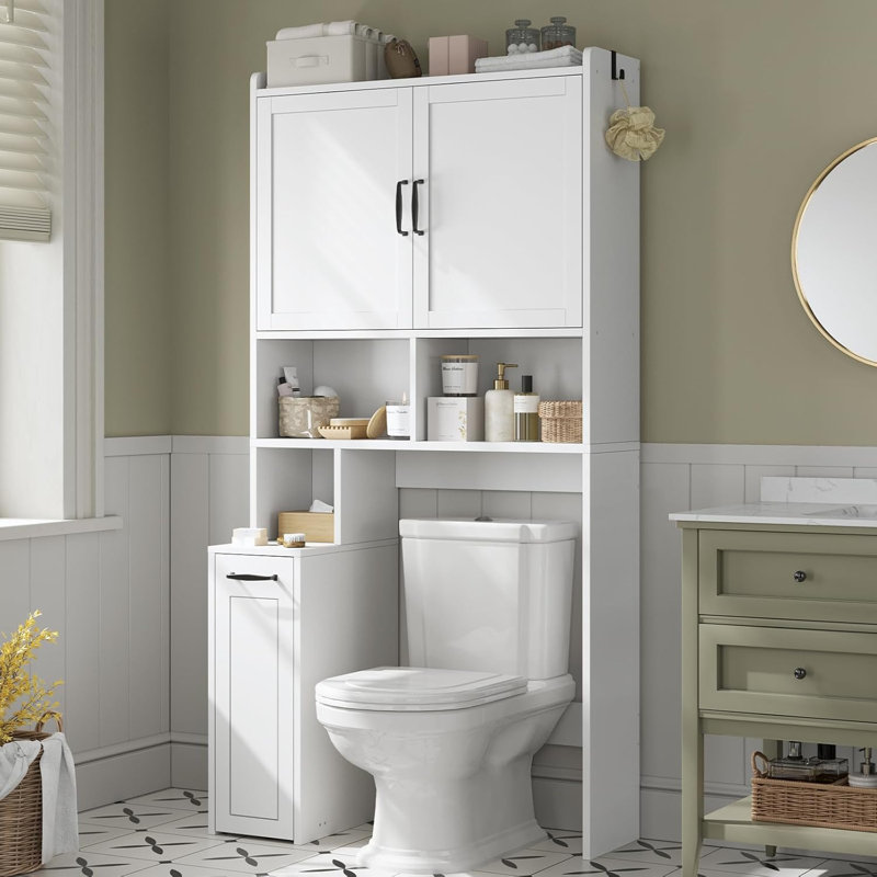 Armoire de rangement pour salle de bain au-dessus de la toilette