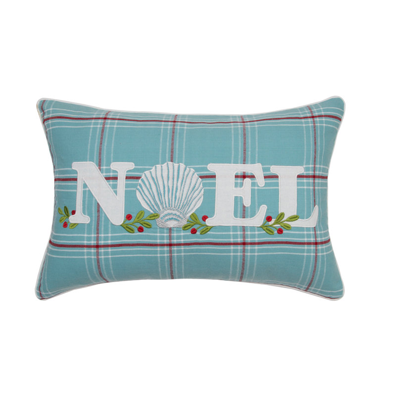 Plaid Noel Pillow