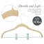 Paquet de 24 cintres pour enfants en velours gris Simplify-1709916632-1709916638