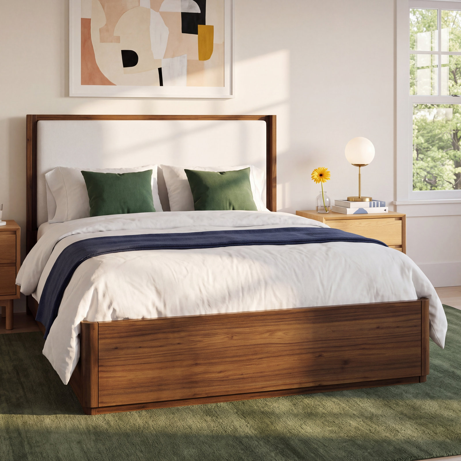 Kiefer Walnut Bed, King