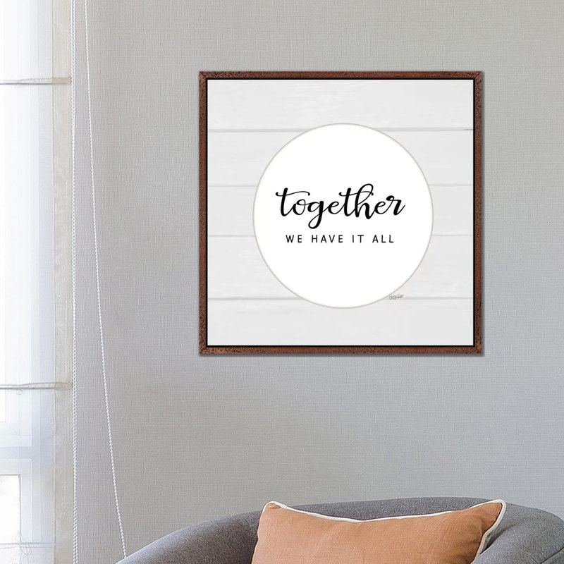 Together We Have It All by Karen Tribett - Print on Canvas, 66.04cm H x 66.04cm W x 3.81cm D