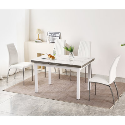 Jade Extending Dining Table With 4 Modalux Chairs