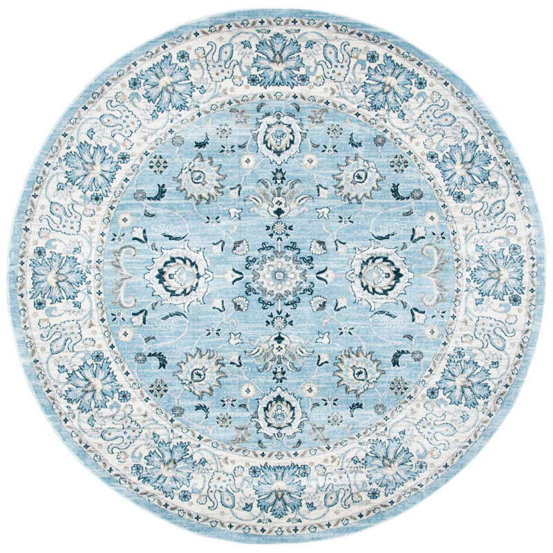 Tapis bleu Delmer, Rond 6 pi 7 po