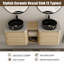 Ensemble de meuble-lavabo double 60 po avec plateau en pierre reconstituée Eaton-709929889-710271484