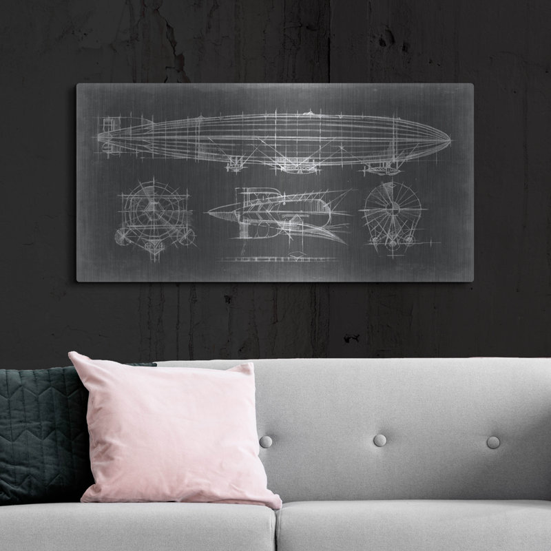 «Airhip Blueprint» par Ethan Harper, H 24 po x l 48 po