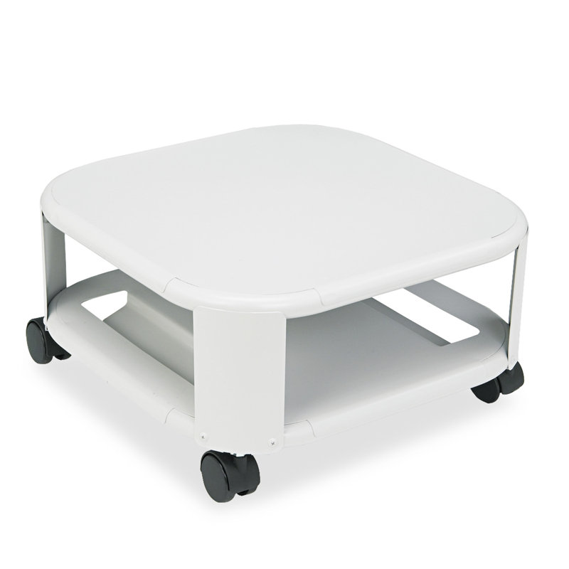 Mead-Hatcher® Mobile Two-Shelf Printer Stand 17.8'' H x 8.5'' W Printer Stand with Wheels