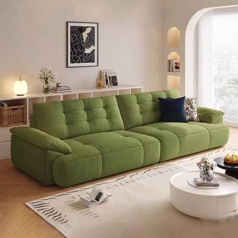 Canapé droit en tissu Tech, Vert