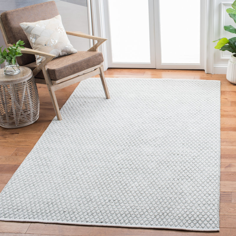 Evansdale Cotton Geometric Indoor Rug, Rectangle 4' x 6'