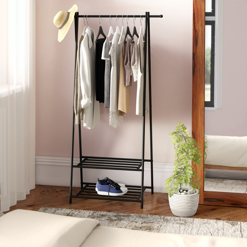87.5 cm Clothes Rack, Black