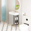 Meuble-lavabo 21,6 po de couleur grise 24Vb06-21Mgr avec lavabo en céramique. Élégance moderne. Fabriqué en bois. Grandes options de rangement. Assemblage facile à gratter. Construction. Nécessaire