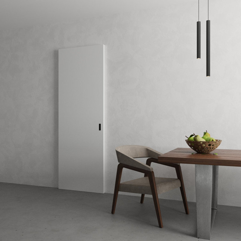 Grange cachée | Planum 0010 soie | Portes robustes avec finition | Ensemble coulissant Magic, 24 po x 84 po