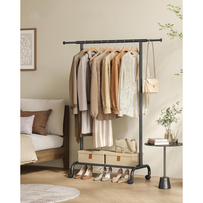 132cm Rolling Clothing Rack