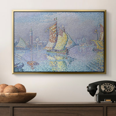 Venise, la voile jaune (Venise, la voile jaune), 1904 - Paul Signac, toile tendue avec châssis