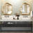 Hilberto Asymmetrical Cloud Shaped Wall Mirror-2069487264