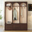 Arbre d'entrée style ferme en bois avec design arqué-1639629356